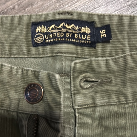 United by Blue Corduroys size 36 - Picture 2 of 2
